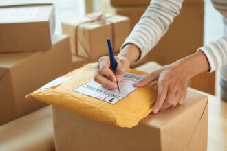 contoh menulis alamat paket