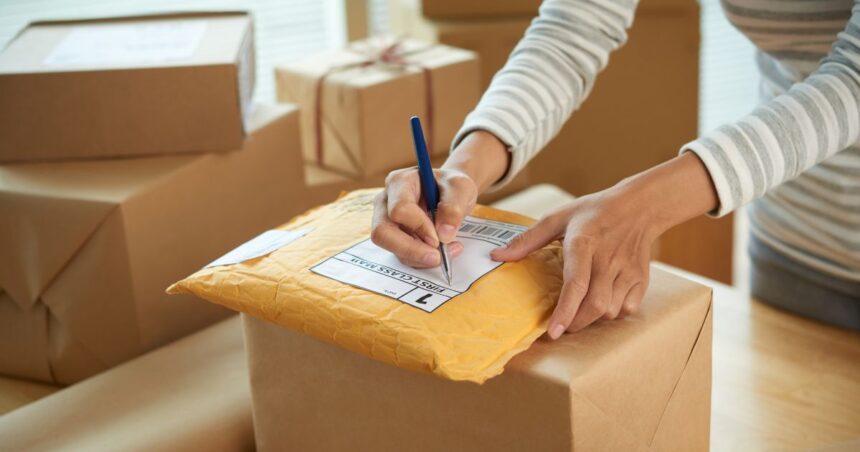 contoh menulis alamat paket