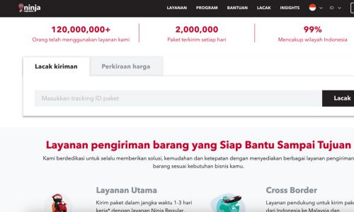 cara cek resi ninja xpress