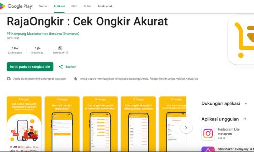 cara mengecek ongkir