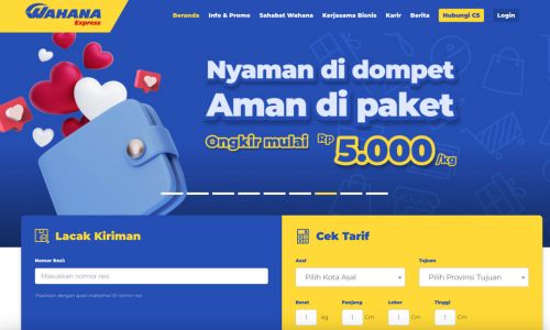 cara mengecek ongkir wahana