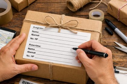 apa yang terjadi jika alamat penerima barang tidak ditulis lengkap