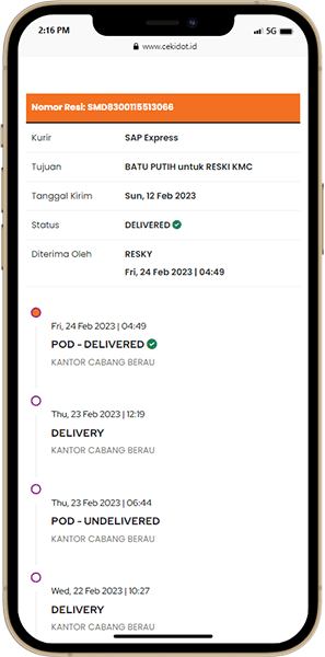 tracking sap express