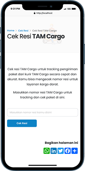 tracking tam cargo